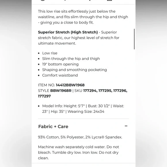 NWOT Buckle Lowrise Bootcut Jeans - Picture 6 of 12